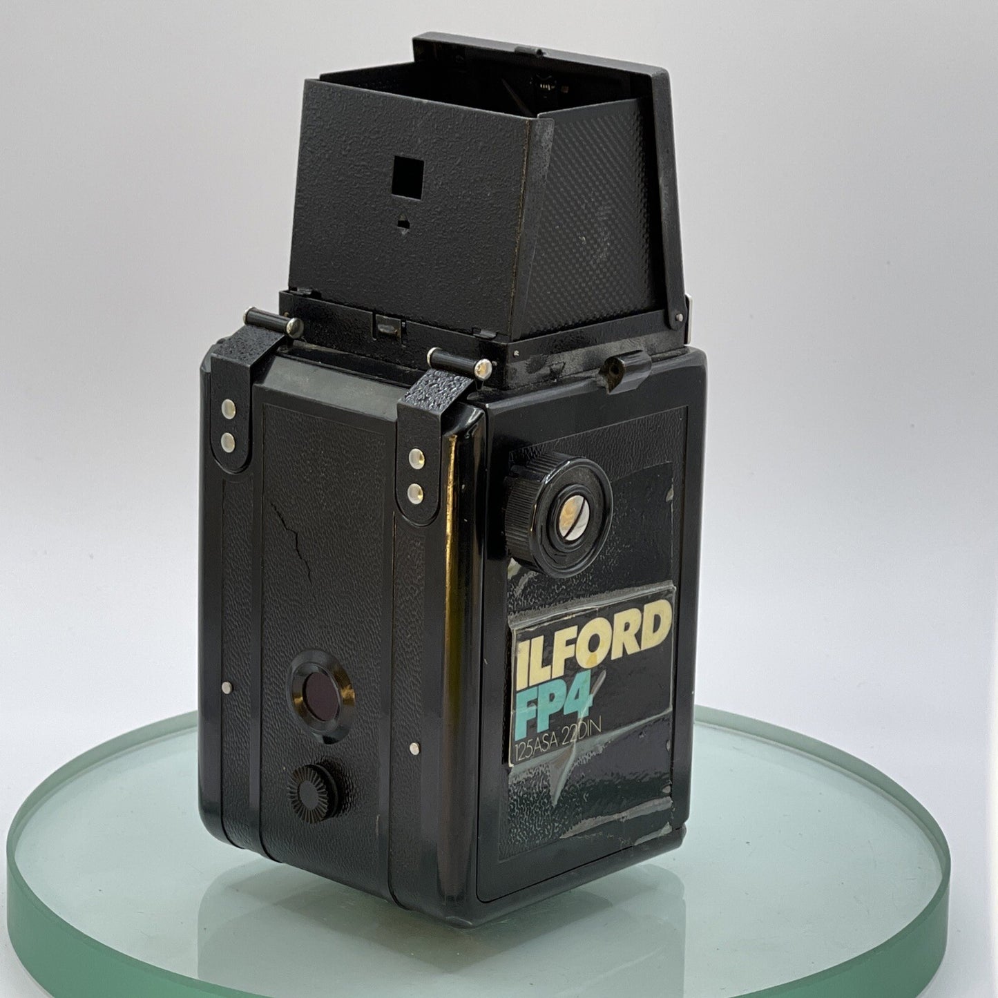 Vintage LUBITEL 2 Twin Lense Reflex (TLR) Camera with Black, Case, Vintage #2774