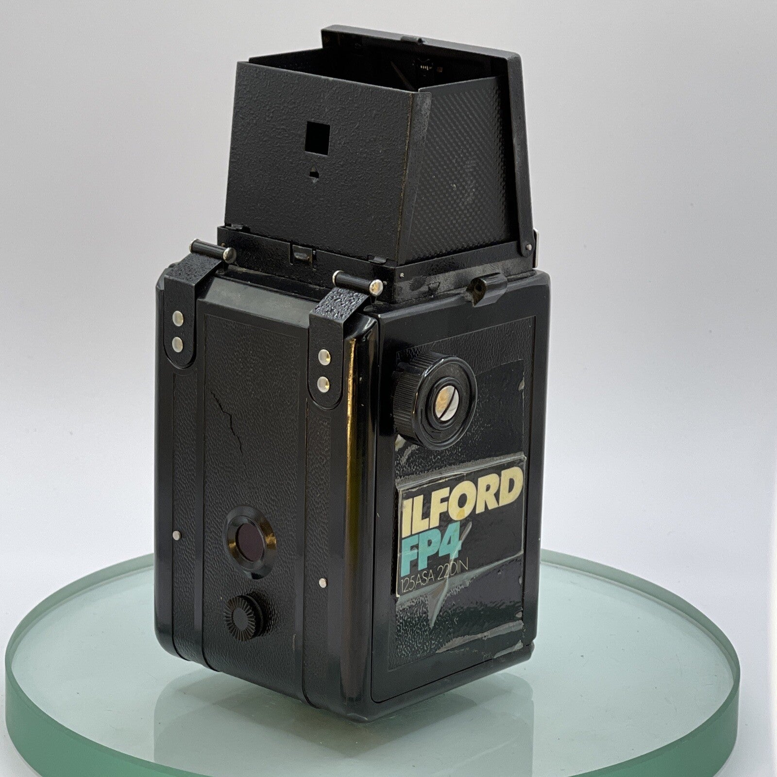Vintage LUBITEL 2 Twin Lense Reflex (TLR) Camera with Black, Case, Vintage #2774