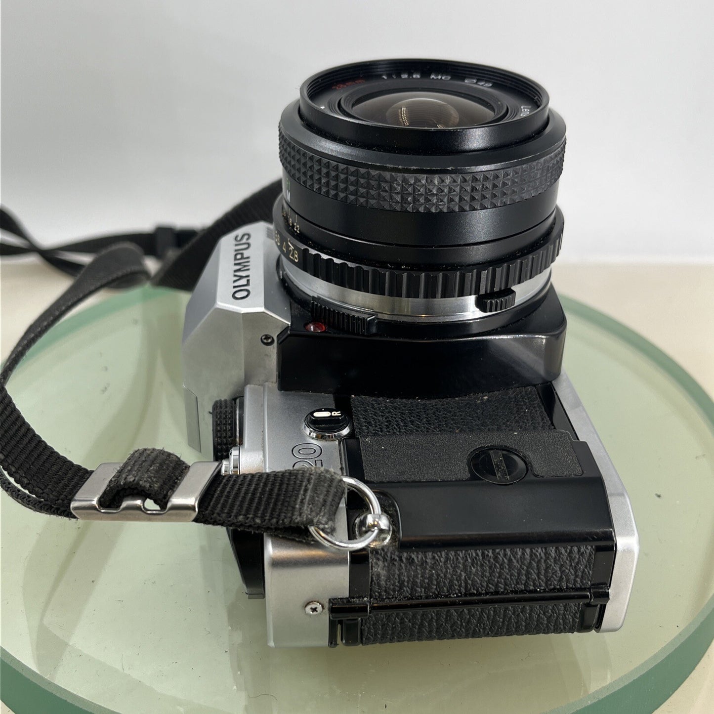 olympus Om20 35mm slr film camera With Miranda 28mm 1:2.8  Lens TESTED .#9115