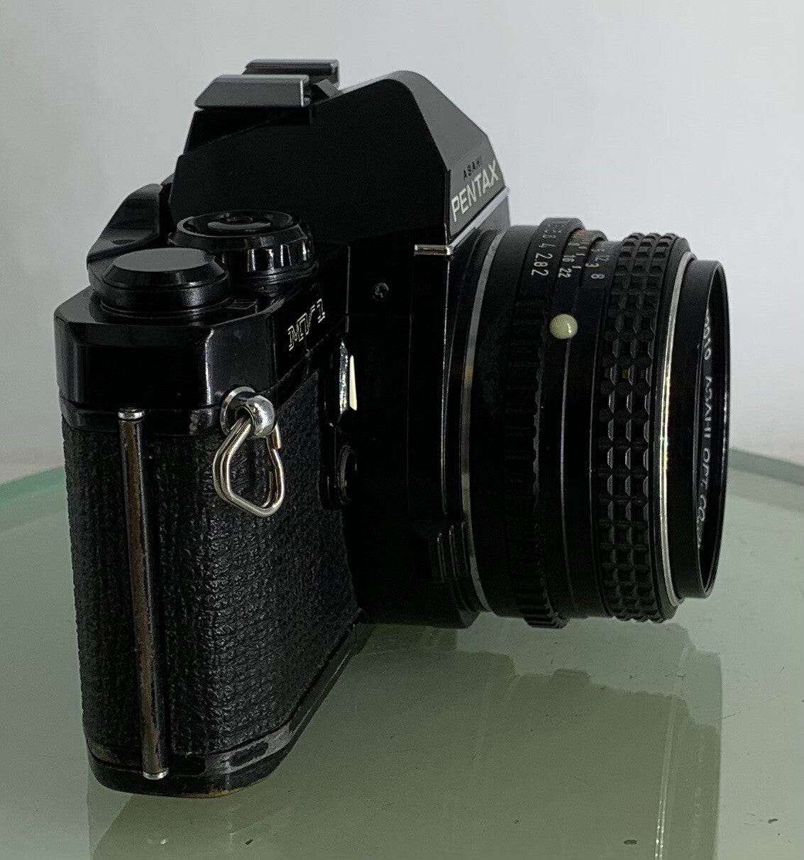 Pentax MV 1 35mm SLR Camera, with 50mm f/2 Prime Lens, Strap TESTED  #1722