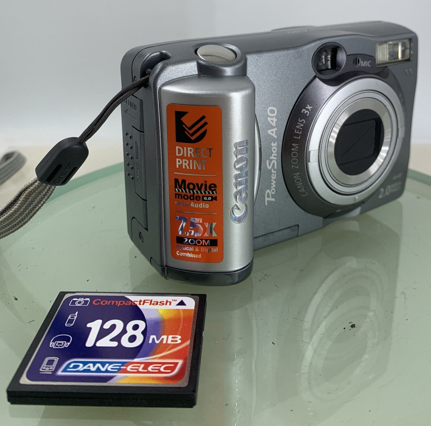 Canon PowerShot A40 2.0MP Compact Digital Camera with 128MB CARD TESTED - 2970