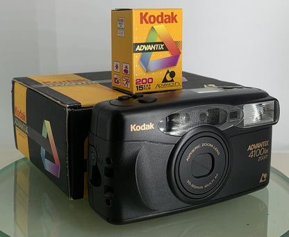 Vintage Kodak Advantix 4100ix Zoom 30-60mmPoint&Shoot APS Film Camera+Tested-7180