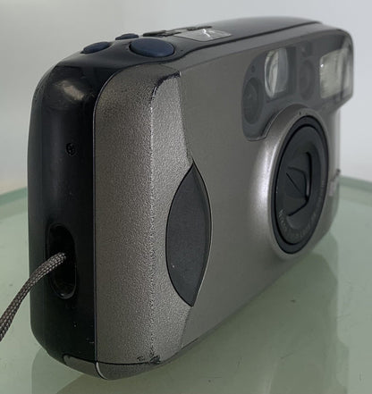 NIKON ZOOM 210 AF POINT AND SHOOT FILM CAMERA GREY NO BATTERY - TESTED - 7742