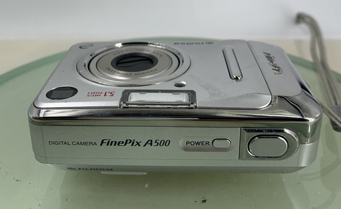 Fujifilm COMPACT DIGITAL CAMERA FinePix A500 5.1MP Silver NO CARD - TESTED - 5158