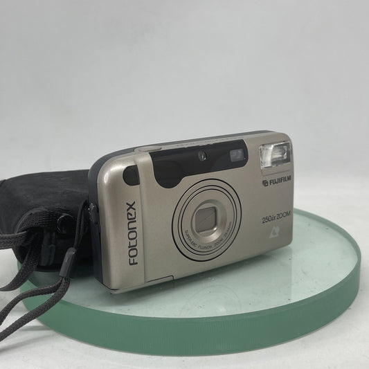 FUJIFILM FOTONEX 250ix ZOOM Advanced Photo System (APS) Camera Cased TESTED#2890