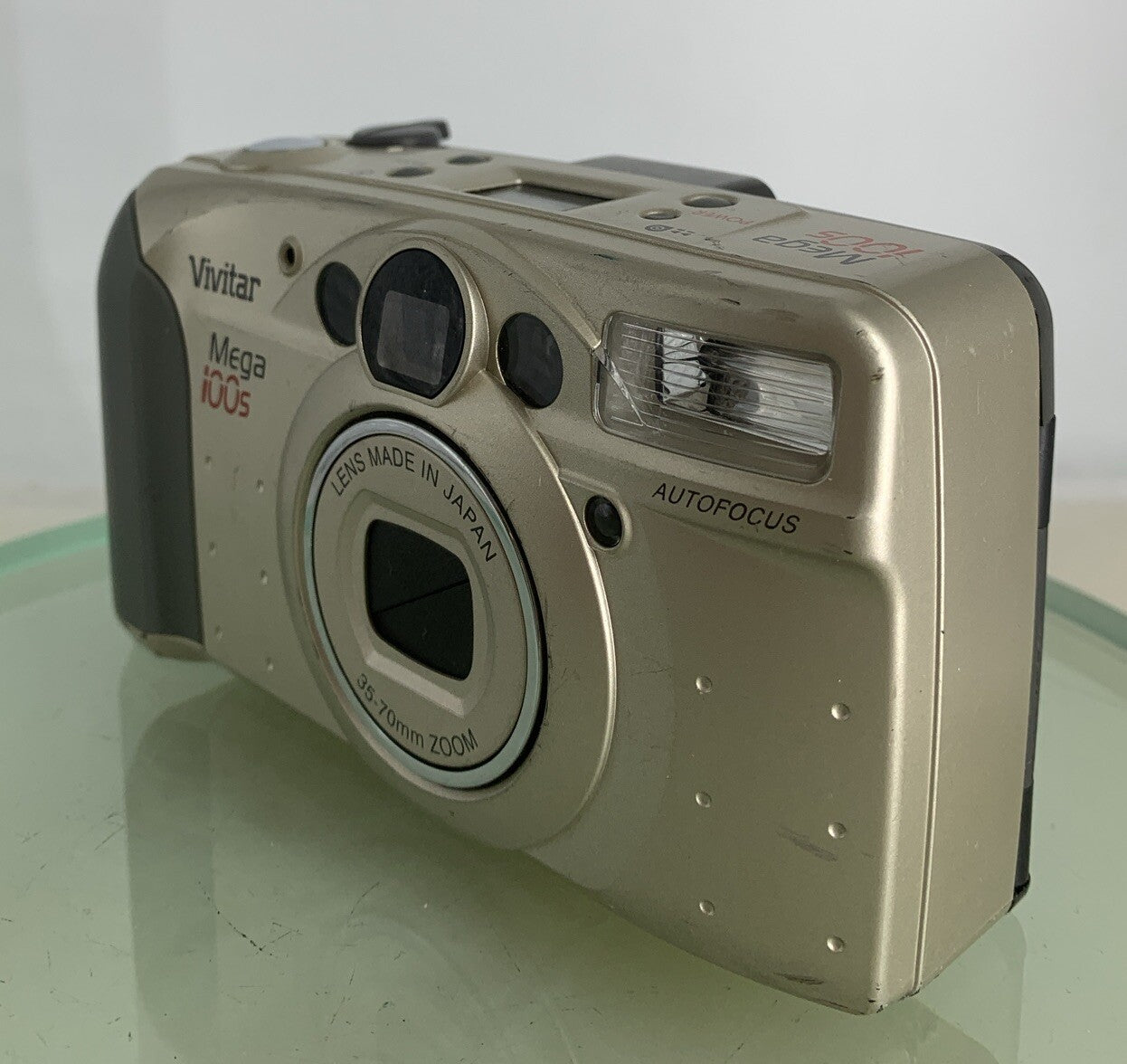 Vivitar MEGA 100S Point N Shoot 35mm CAMERA SILVER NO CHARGER TESTED - 5012