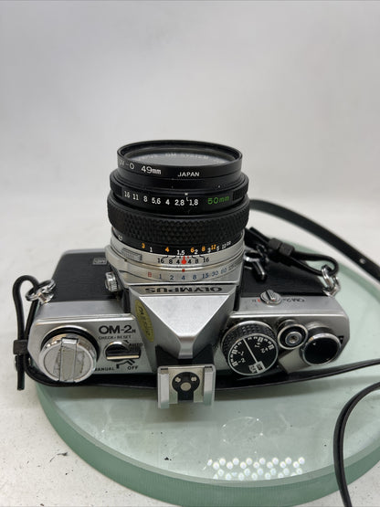 Olympus OM-2N MD 35mm Film SLR Manual Camera Olympus AUTO S50mm F/1.8 Zuiko Lens4