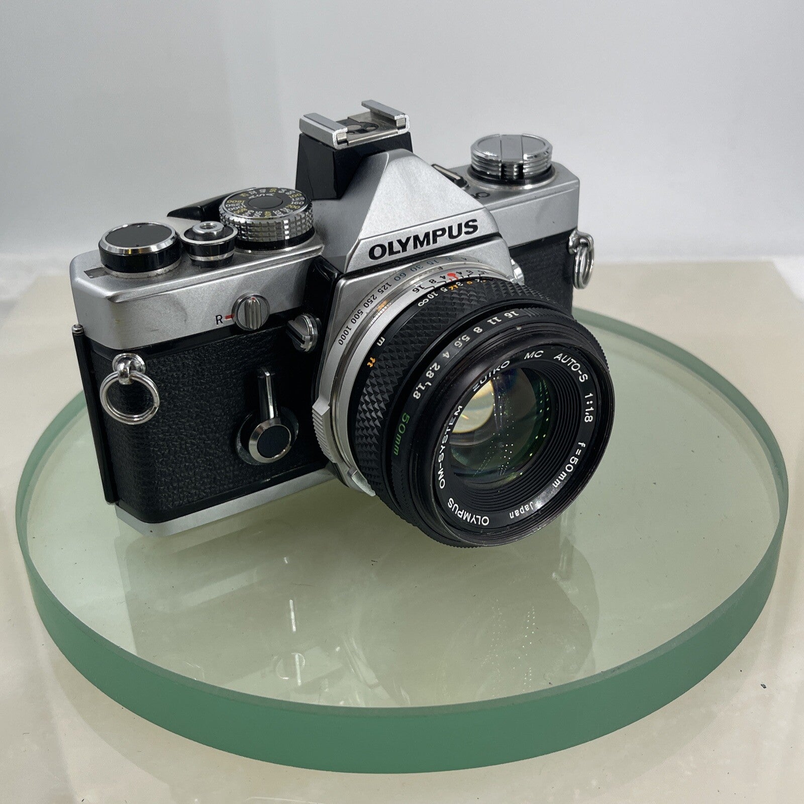 Olympus OM-1N MD 35mm Film SLR Manual Camera with Olympus 50/1.8 Zuiko Lens #7631