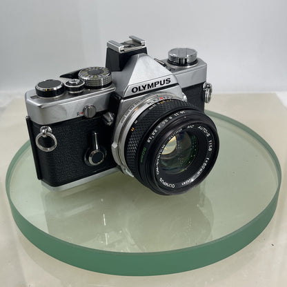 Olympus OM-1N MD 35mm Film SLR Manual Camera with Olympus 50/1.8 Zuiko Lens #7631