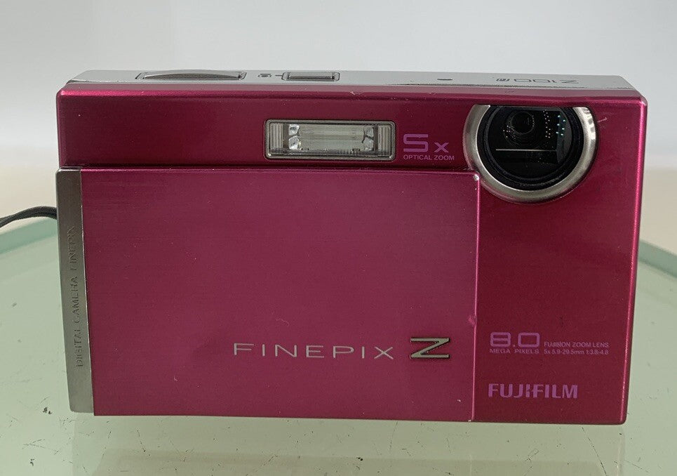 Fujifilm Digital Camera FinePix Z100fd 8.0MP Pink +2GB CARD + COVER TESTED - 2381