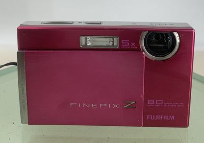 Fujifilm Digital Camera FinePix Z100fd 8.0MP Pink +2GB CARD + COVER TESTED - 2381