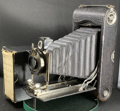 No.3-A Autographic Kodak Model C Antique 1910s Folding 122 Film Camera+BOX#3000