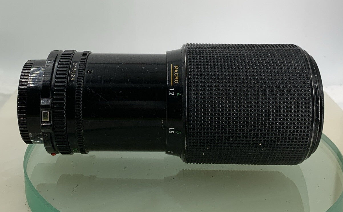 Canon MACRO ZOM LENS FD 70-210mm 1:4 4 OVP BLACK GOOD CONDITION TESTED - 7274