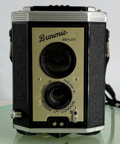 Vintage Kodak Brownie Reflex Camera Made in England + Case - 3231