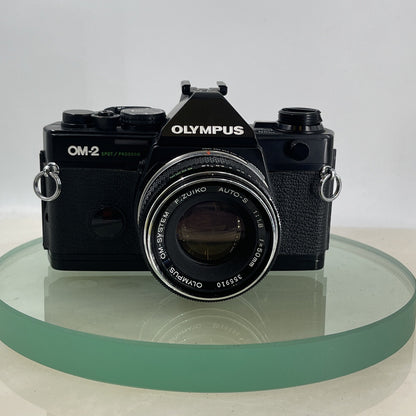 Olympus OM-2 Spot / Program SLR Camera+Olympus Zuiko  50mm f1.8 SilverTESTED 5151