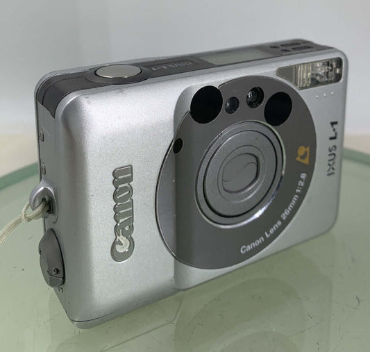 Canon IXUS L1 APS compact film camera in Silver With NO CHARGER - TESTED - 5030