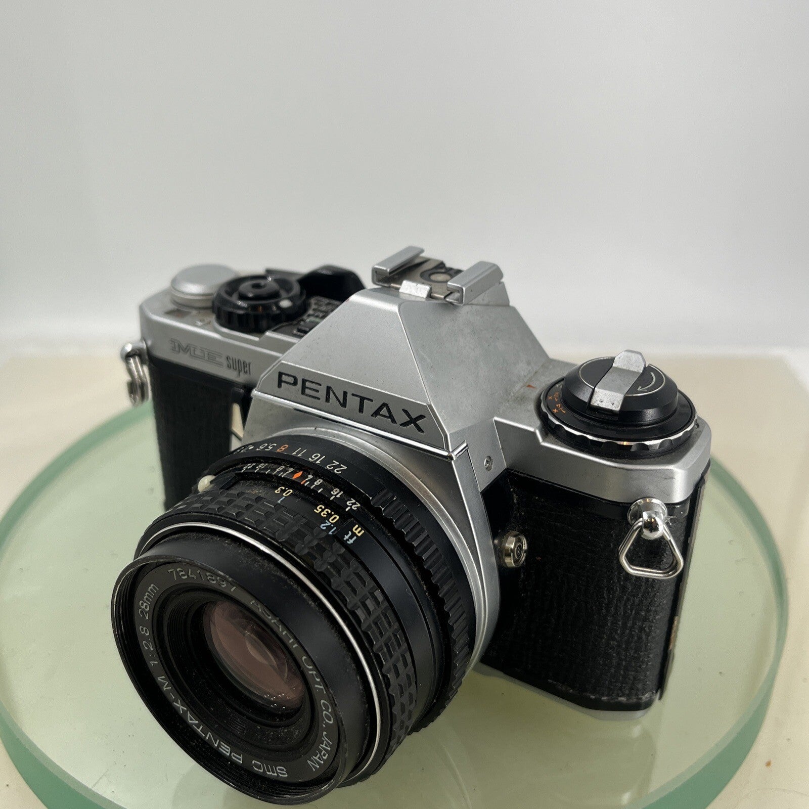Pentax ME Super 35mm SLR Film camera + Pentax-M  28mm f2.8 LENS  - TESTED  8642