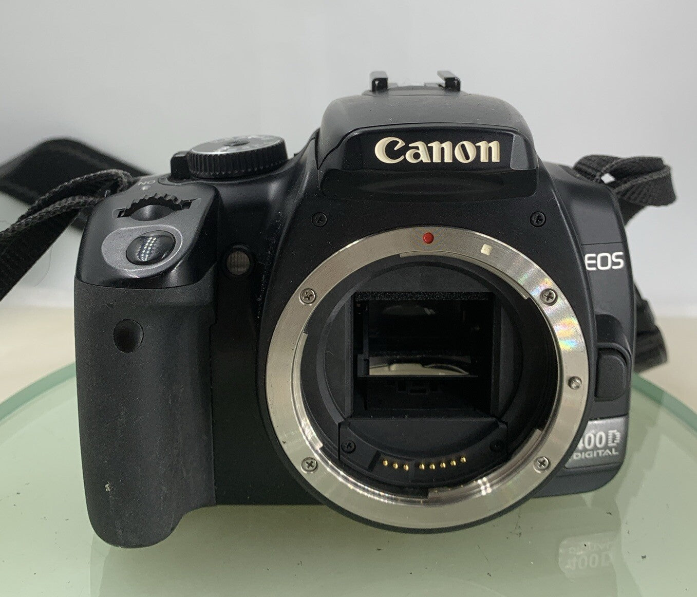 CANON EOS 400D DIGITAL SLR CAMERA BODY BLACK WITH CHARGER 4GB CARD TESTED - 1521