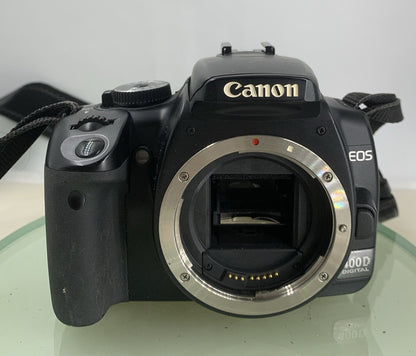CANON EOS 400D DIGITAL SLR CAMERA BODY BLACK WITH CHARGER 4GB CARD TESTED - 1521