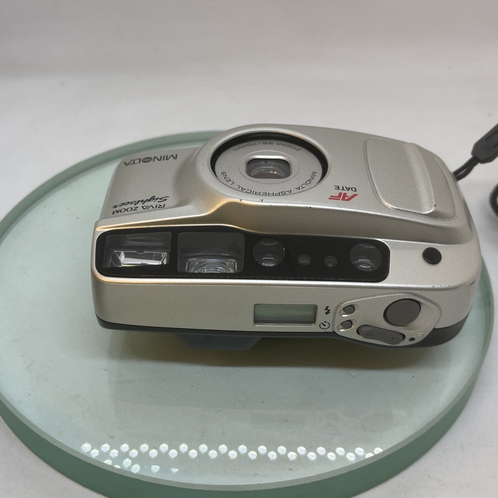 Minolta Riva Zoom Sightseen Point&Shoot 35-70mm Tested, Cased #4825