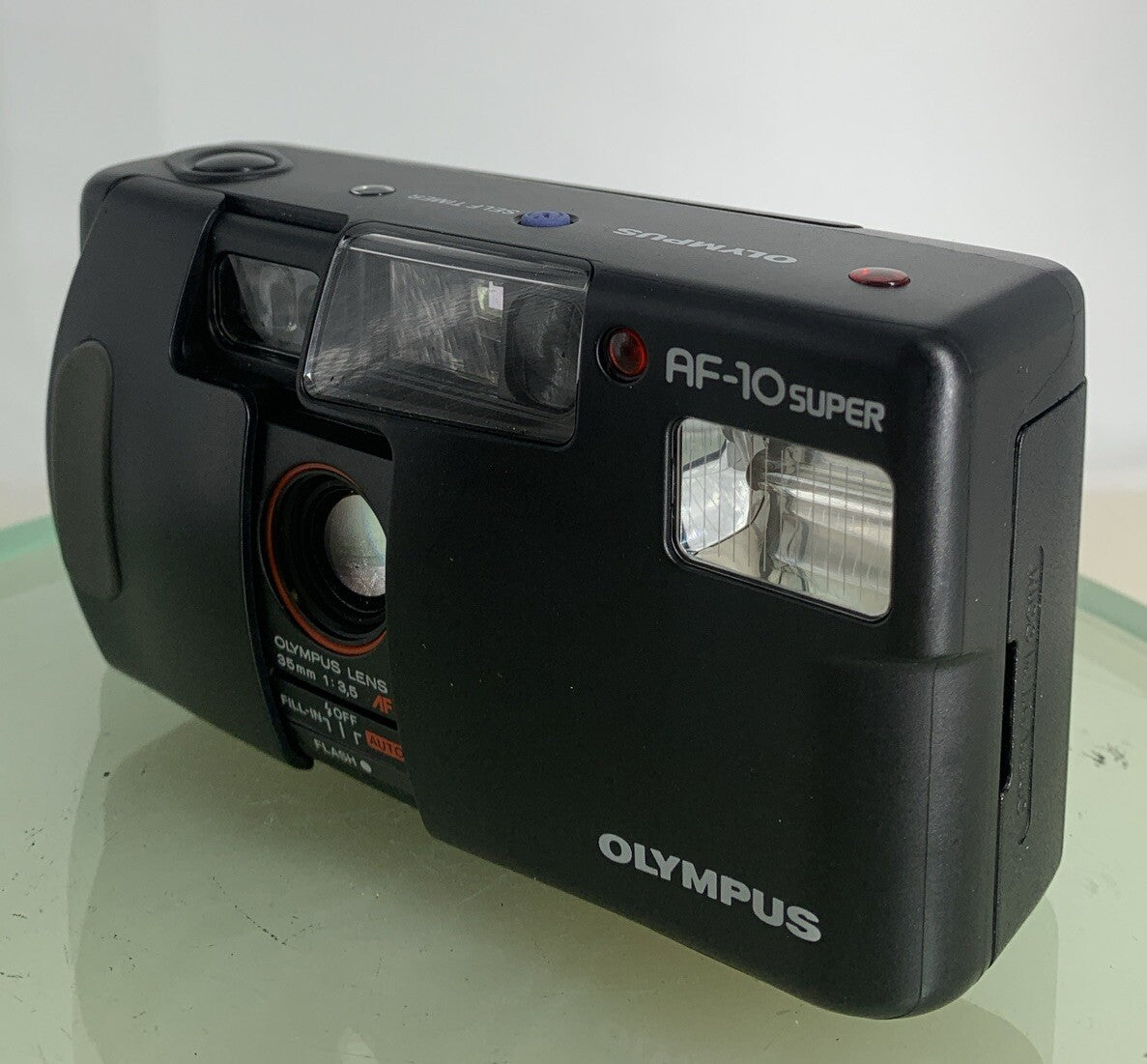 Olympus AF-10 Super COMPACT POINT AND SHOOT FILM CAMERA + COVER - TESTED - 7692