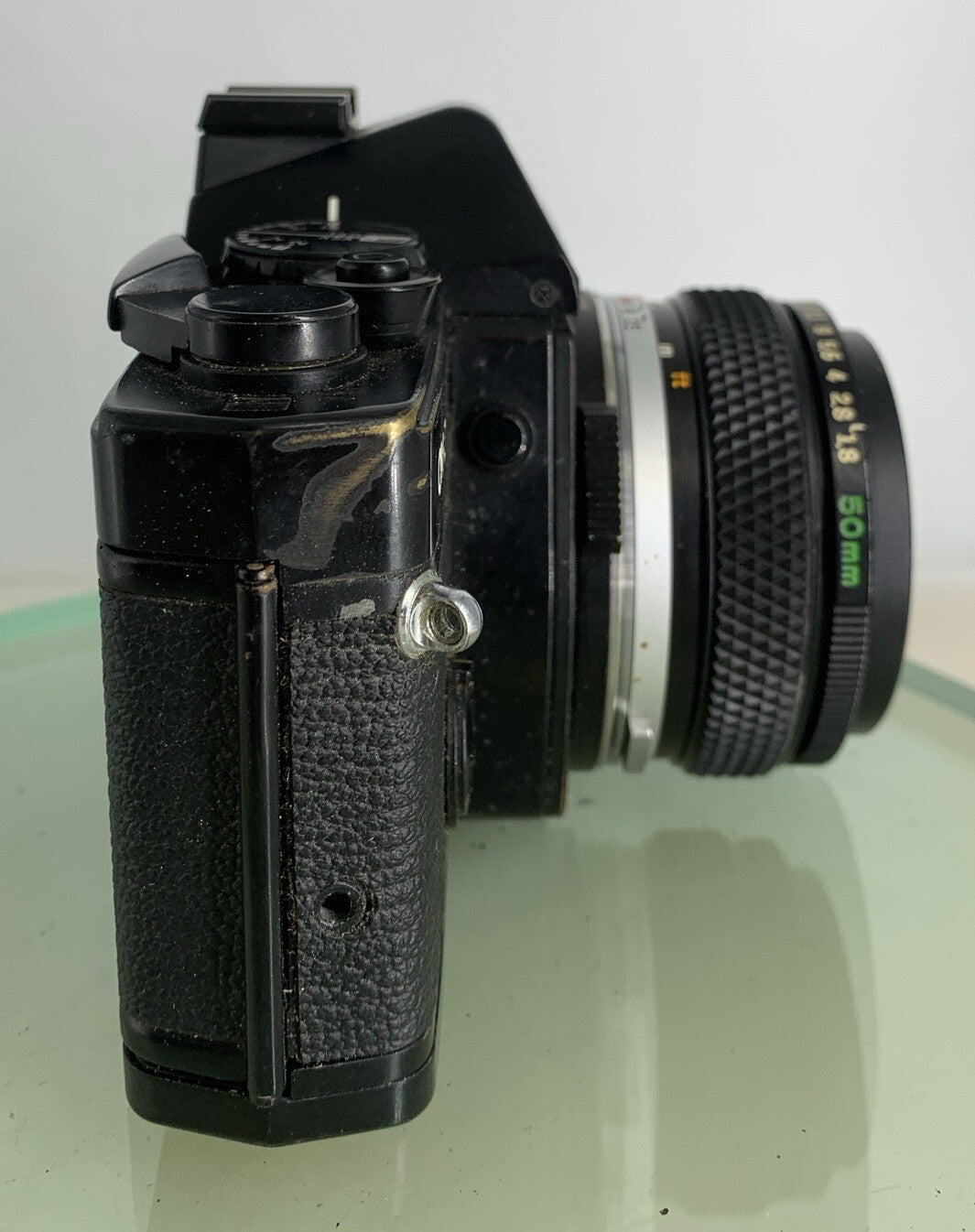 Olympus OM-2 Spot / Program SLR Camera + Olympus Zuiko  50mm f1.8 TESTED  #1957