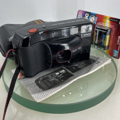 Canon Sure Shot Supreme Quartz Date 35mm Point & Shoot Camera Exc Working N MINT0