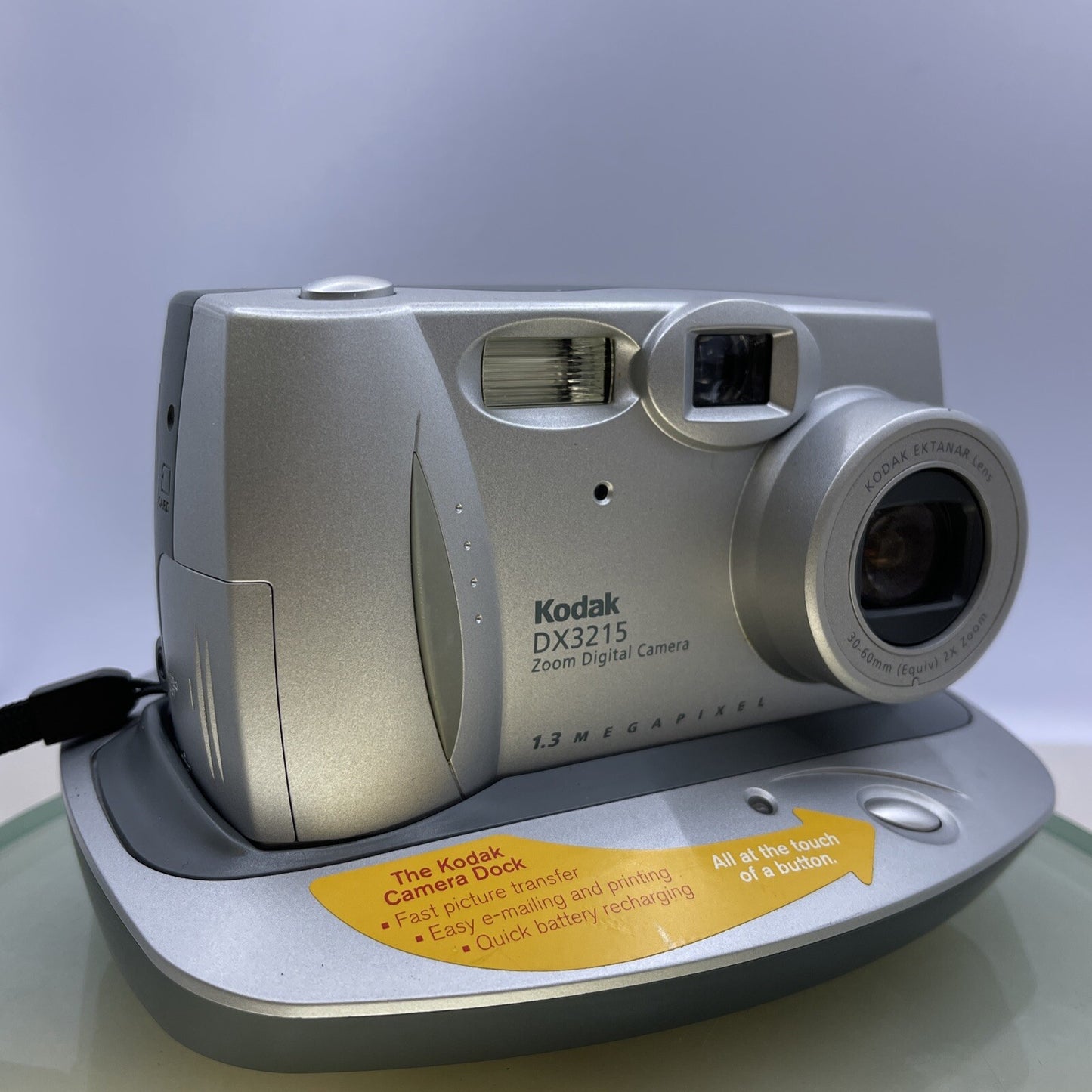 KODAK Easy Share DX3215 Zoom Digital Camera & Dock Fully Tested #4540