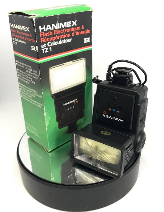 BOXED Hanimex TZ1 Electronic Zoom Flash-instruction sheet #2900