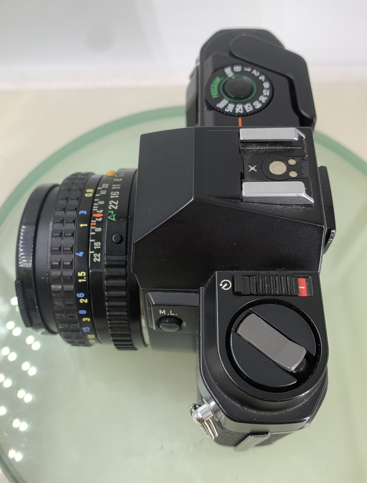 PENTAX P30 50mm DIGITAL SLR with COSINA Zoom lens BLACK WITH BAG - TESTED - 9375