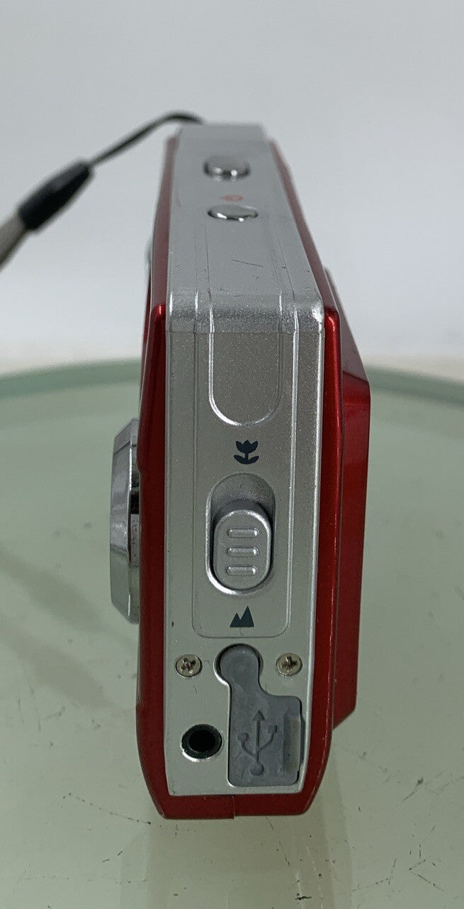 Vivitar Vivicam 3188 3.1MP RED COMPACT DIGITAL CAMERA NO CHARGER TESTED - 2573