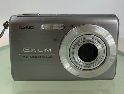 Casio Digital Camera Exilim EX-Z75 7.2MP SILVER + CHARGER+2GB CARD TESTED - 8281