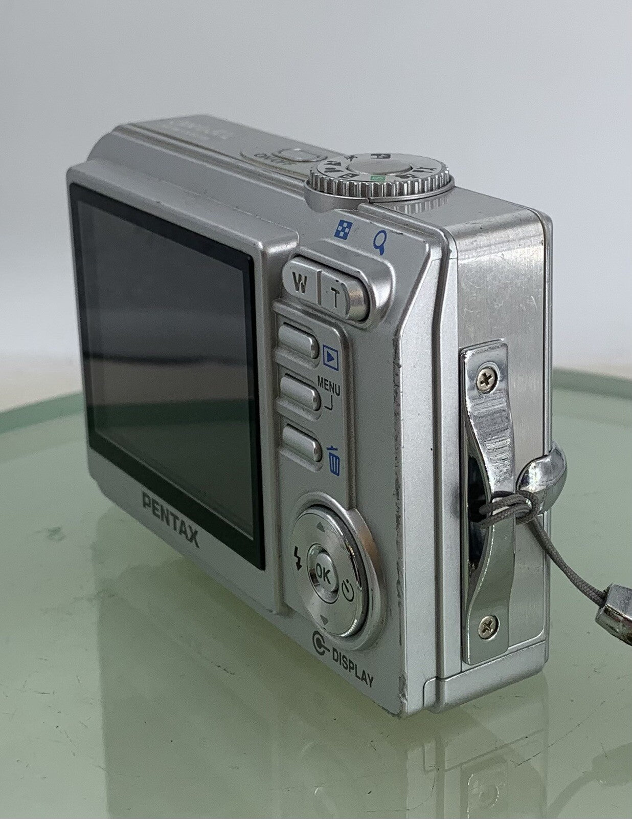 Pentax Optio 50L 5.0MP Compact Digital Camera + WIRE SILVER TESTED - 8733