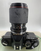 YASHICA FX-3 SUPER 2000 VINTAGE FILM CAMERA BLACK 70-210mm +BAG TESTED - 2098