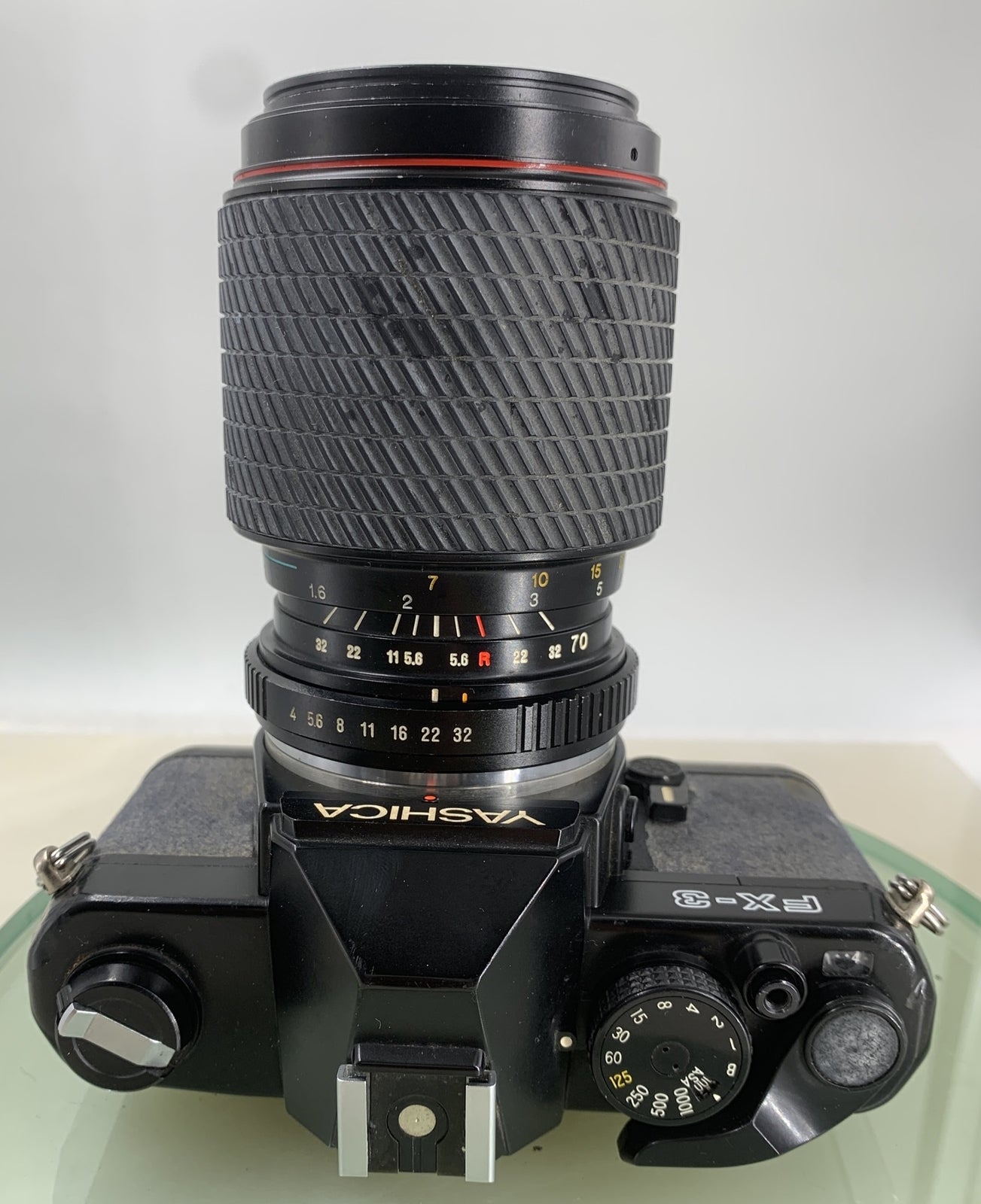 YASHICA FX-3 SUPER 2000 VINTAGE FILM CAMERA BLACK 70-210mm +BAG TESTED - 2098