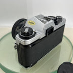 Olympus OM10 35mm SLR Film Camera + 28mm f2.5 Tamron  Lens and Manual Adapter9034
