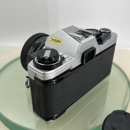 Olympus OM10 35mm SLR Film Camera + 28mm f2.5 Tamron  Lens and Manual Adapter9034