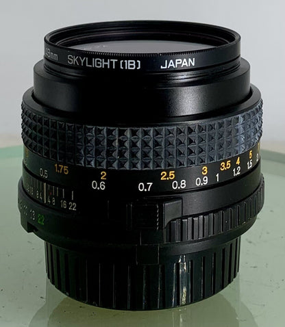 Minolta MD 50mm 1:1.7 lens, fits X700 X500 XD5 XD7 XG-M camera mount  TESTED #103