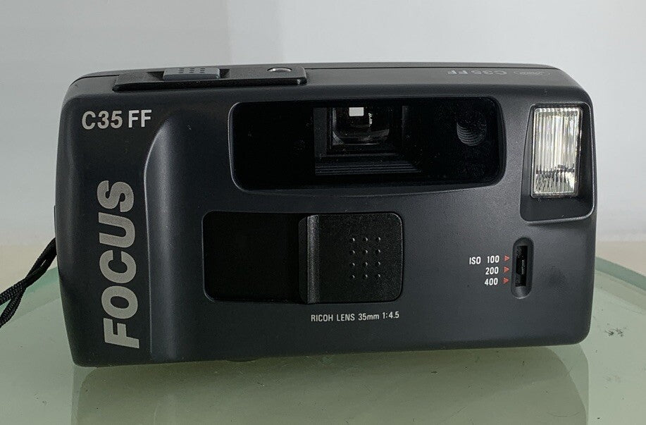 Boots 35mm Camera Focus C35FF Flash Auto Focus Vintage BLACK TESTED - 8021