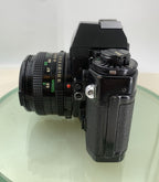 Canon A-1 35mm SLR Film Camera + FD 50mm f/1.8 Prime Lens BOXED, BOOK, STRAP#80612