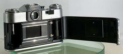 Very Rare ZENIT E POINT AND SHOOT FILM CAMERA+HELIOS-44M LENS+SILVER+TESTED - 809