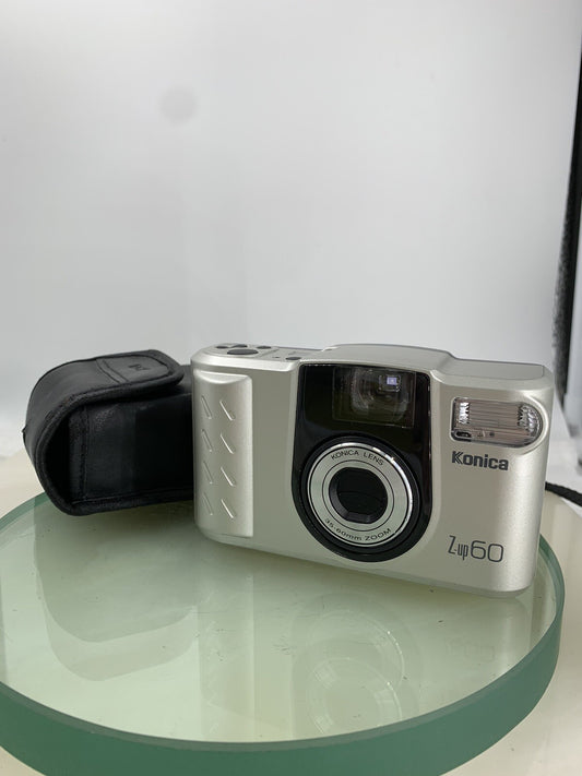 Konica Z Up 60 35mm Film Point and Shoot Camera SILVER PERFECTLY TESTED - 7830