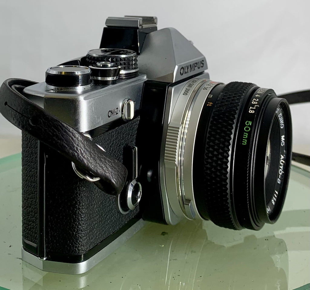 Olympus OM-2N MD 35mm Film SLR Manual Camera Olympus AUTO S50mm F/1.8 Zuiko Lens2
