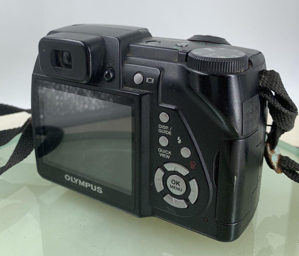 Olympus SP-500UZ COMPACT DIGITAL CAMERA BLACK - NO CHARGER - TESTED - 9846