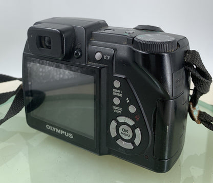 Olympus SP-500UZ COMPACT DIGITAL CAMERA BLACK - NO CHARGER - TESTED - 9846