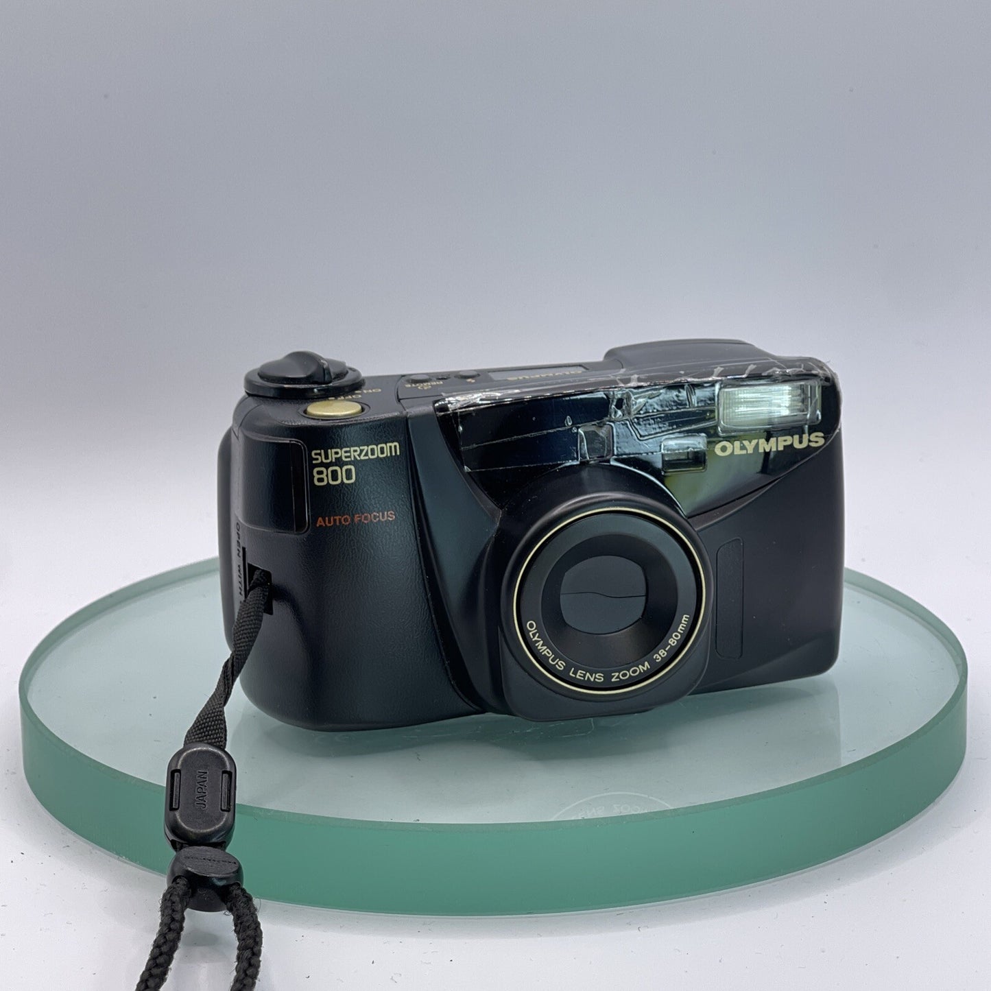 Vintage Black Olympus Superzoom 800 35mm Film Point & Shoot Film Camera#7991