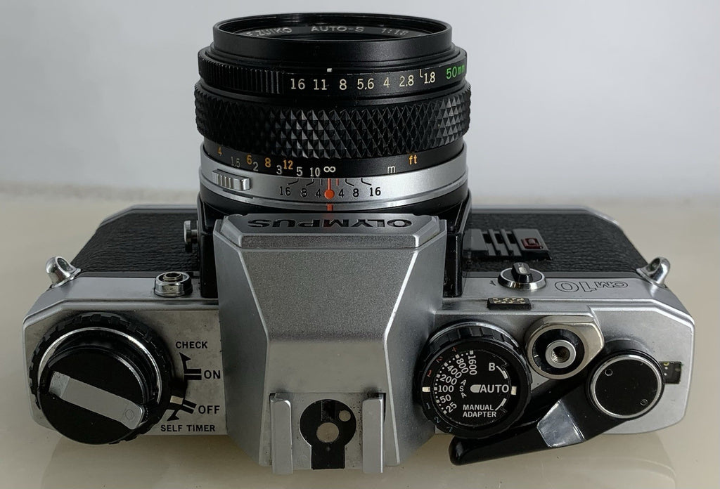SERVICED Olympus OM10 35mm Film SLR Manual Camera + Olympus 50mm f/1:1.8 #1289