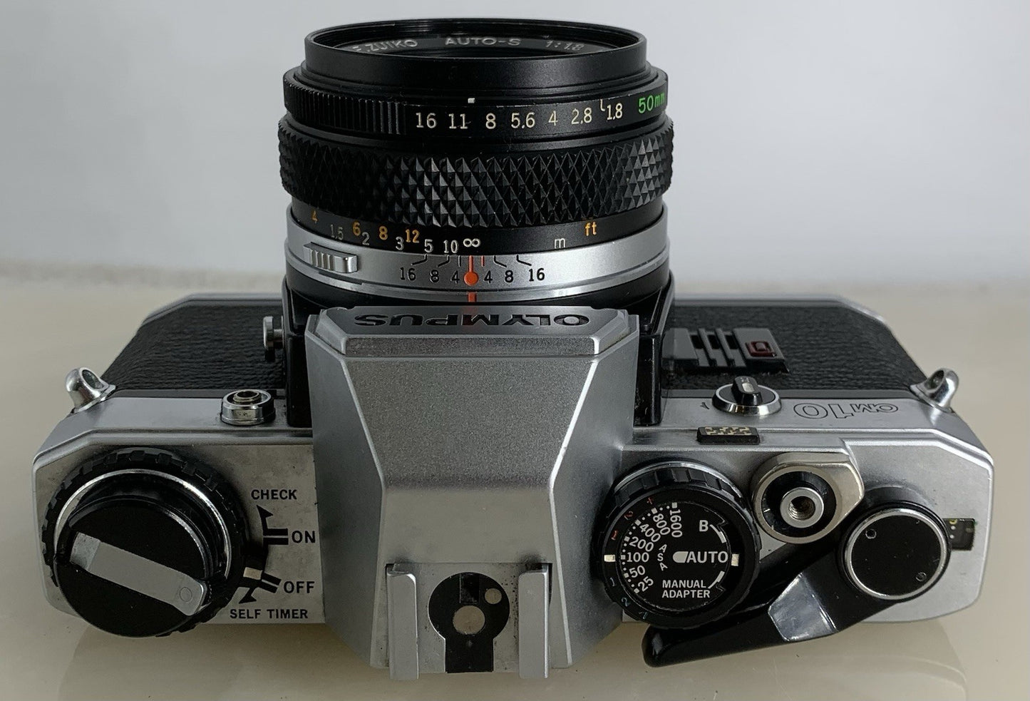 SERVICED Olympus OM10 35mm Film SLR Manual Camera + Olympus 50mm f/1:1.8 #1289