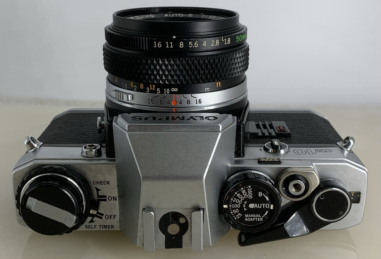 SERVICED Olympus OM10 35mm Film SLR Manual Camera + Olympus 50mm f/1:1.8 #1289