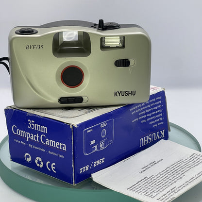 Kyushu BVF/35 Focus Free 35mm Compact Camera With Box & Instructions EXC COND7470
